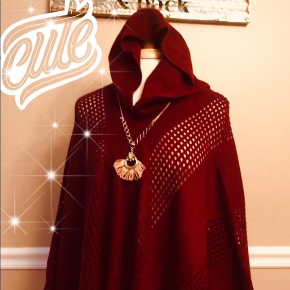 Hooded poncho